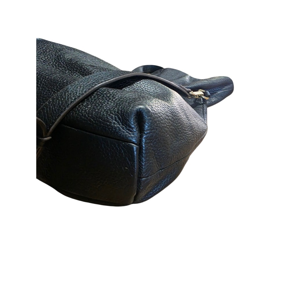 Aimee Kestenberg Pebbled Leather 5th Ave Pleated Satchel Crossbody Tote Bag - Picture 4 of 9